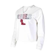 LS OLE MISS SUNRAY FRENCH TERRY TOP