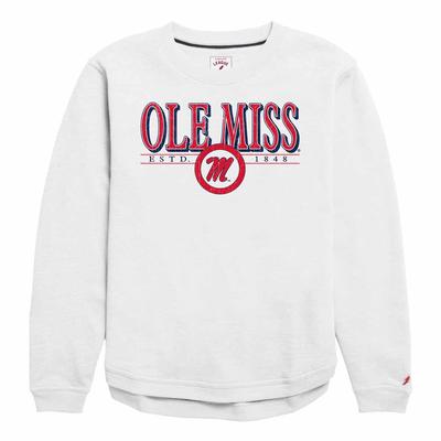 OLE MISS SCRIPT M VICTORY SPRINGS CREW WHITE