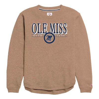 OLE MISS SCRIPT M VICTORY SPRINGS CREW HEATHER_TAUPE