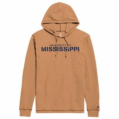 UNIVERSITY OF MISSISSIPPI WAFFLE PULLOVER HOOD