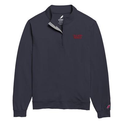 OLE MISS REBELS ALL DAY QUARTER ZIP NAVY