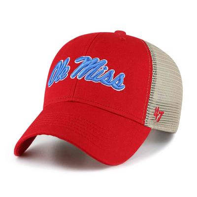 OLE MISS FLAGSHIP WASH MVP MESH CAP RED