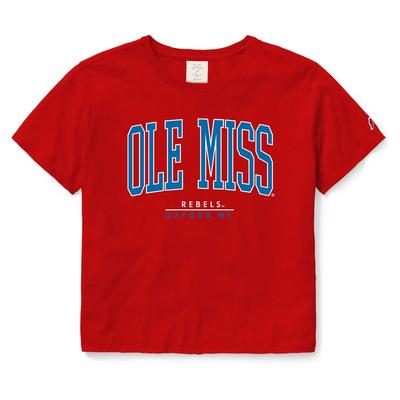 OLE MISS CLOTHESLINE COTTON CROP TOP