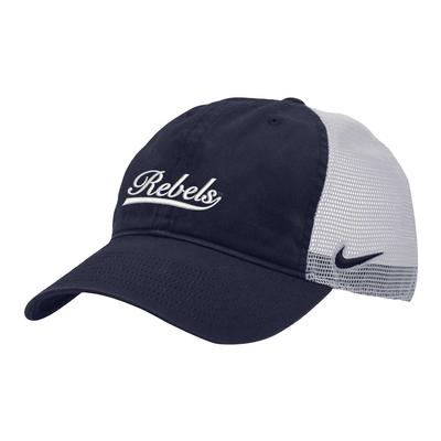 REBELS WASHED H86 TRUCKER CAP NAVY