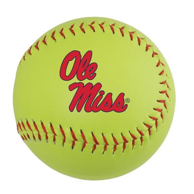 OLE MISS SYNTHETIC LEATHER SOFTBALL