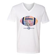 SEC NAMES IN FOOTBALL V-NECK SS TEE