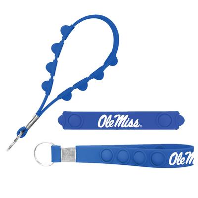 OLE MISS STRESS POP KEY TAG BLUE