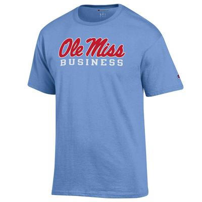 CLEARANCE SS SCRIPT OLE MISS BUSINESS TEE