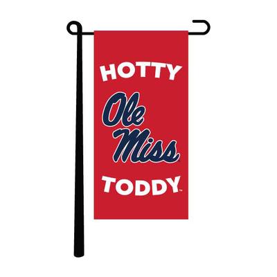 RED 4X8 HOTTY TODDY OLE MISS MINI GARDEN BANNER