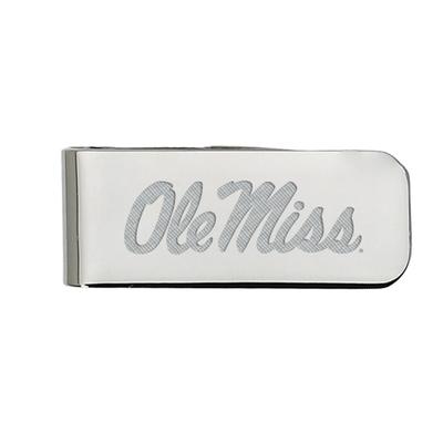 OLE MISS CLASSIC SILVER PLATED MONEY CLIP