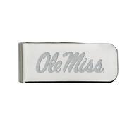 OLE MISS CLASSIC SILVER PLATED MONEY CLIP