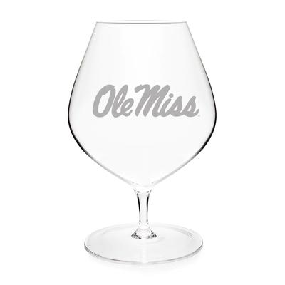 OLE MISS TRADITIONAL BRANDY SNIFTER CLEAR