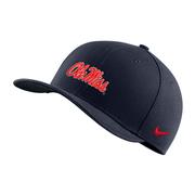 SCRIPT OLE MISS SWOOSH FLEX CAP