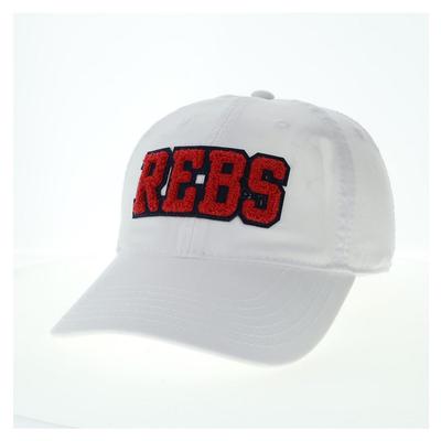 VARSITY REBS RELAXED TWILL CAP WHITE