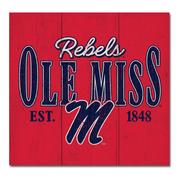 REBELS SCRIPT M 10X10 WOOD PLANK SQUARE