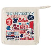 OLE MISS JULIA GASH NATURAL CANVAS HOT PAD