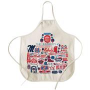 OLE MISS JG NATURAL CANVAS APRON