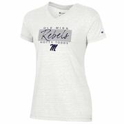 SS OLE MISS REBELS HOTTY TODDY SCRIPT M TRIUMPH VNECK TEE