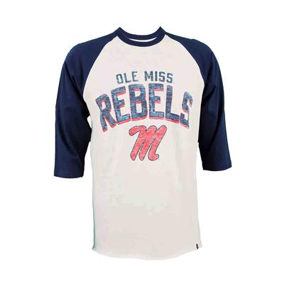 OLE MISS CRESCENT FRANKLIN RAGLAN