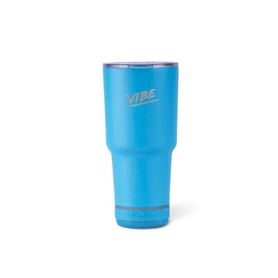 WATER BLUE 28OZ TUMBLER WITH BLUETOOTH SPEAKER