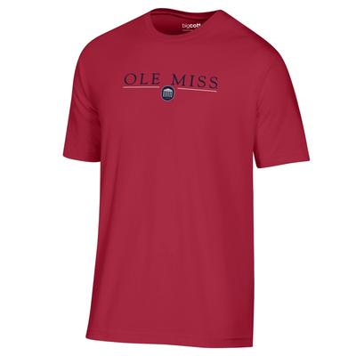 OLEMISS OVER LYCEUM SOFT TEE RED