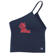 OLE MISS ONE-SHOULDER CROPPED CAMI