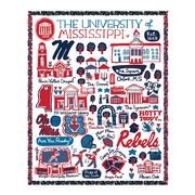 48X60 OLE MISS JG USA MADE BLANKET