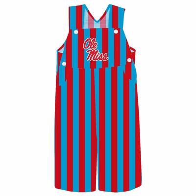 OLE MISS REBELS PINSTRIPE OVERALLS