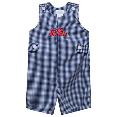 SCRIPT OLE MISS EMBROIDERED GINGHAM JUMPER