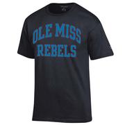 SS ARCHED OLE MISS OVER REBELS TEE