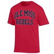 SS ARCHED OLE MISS OVER REBELS TEE