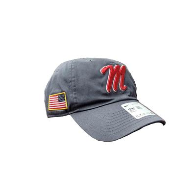 SCRIPT M USA FLAG CAMPUS CAP