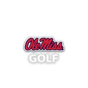 5IN OLE MISS GOLF DECAL