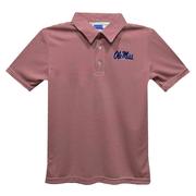 OLE MISS EMBROIDERED STRIPE POLO