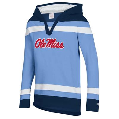 OLE MISS SUPER FAN 23 BIG STRIPE HOCKEY HOOD