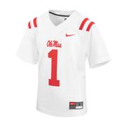 KIDS OLE MISS NO 1 FOOTBALL JERSEY