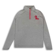 STACKED OLE MISS QUARTER ZIP POLY WINDSHIRT