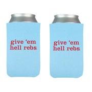 GIVE EM HELL REBS COLLAPSIBLE CAN HOLDER