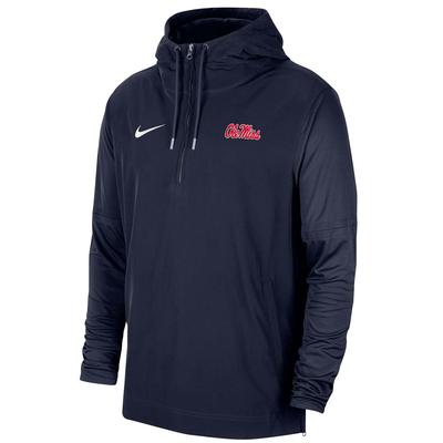 OLE MISS NIKE LIGHTWEIGHT COACH LS JACKET