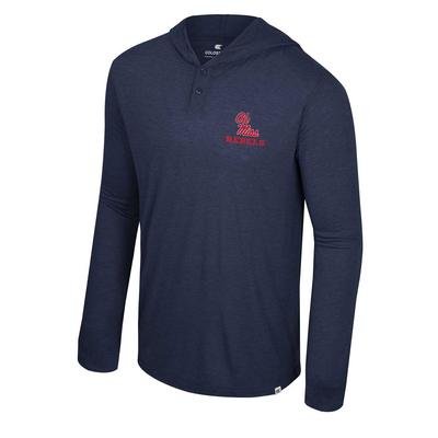 OLE MISS REBELS HAP-HAP-HAPPIEST HENLEY HOODIE