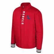 OLE MISS NEVER STOP FULL ZIP PUFFER JACKET