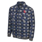 OLE MISS PLUGGED IN PLAID FULL ZIP JACKET