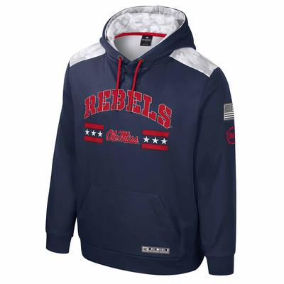 OLE MISS OHT CYCLONE CAMO POLY HOODIE