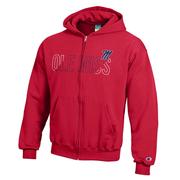 YOUTH OLE MISS SCRIPT M POWERBLEND FULLZIP HOOD