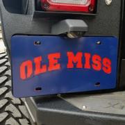 NAVY BLOCK ARCH OLE MISS LICENSE PLATE