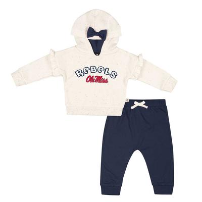 OLE MISS INFANT WRAPPED IN A BOW SET