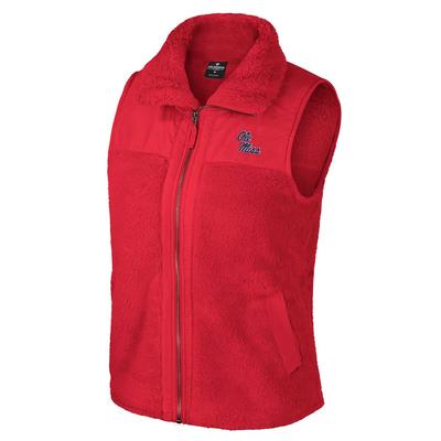 OLE MISS ELLEN FULL ZIP SHERPA VEST