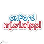 3.5 INCH OXFORD MISSISSIPPI DECAL