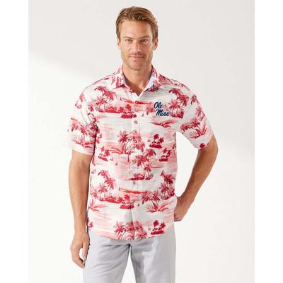 OLE MISS SPORT TROPICAL HORIZON SS CAMP SHIRT