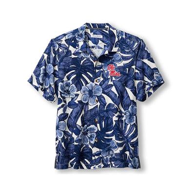 OLE MISS FLORAL LUSH CAMP TOMMY BAHAMA POLO